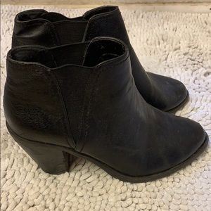 Jessica Simpson Black Leather Bootie